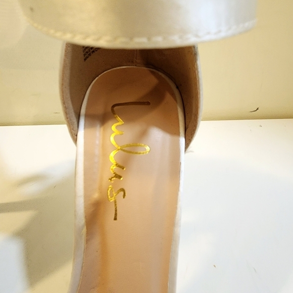 Lulu's Ayanna White Bow High Heels Sandals size 9 - Picture 9 of 13